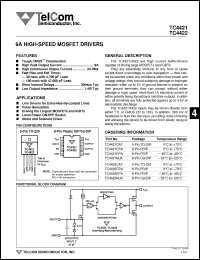 Click here to download TC4422CPA Datasheet