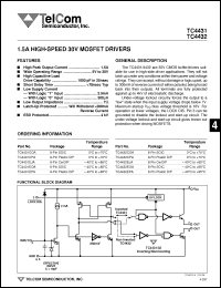 Click here to download TC4432CPA Datasheet