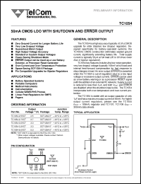 Click here to download TC1054 Datasheet