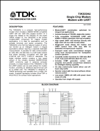 Click here to download 73K222AU-IP Datasheet