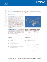 Click here to download TDK-HLP-2603 Datasheet