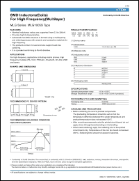 Click here to download MLG1005S0N5HT Datasheet