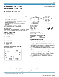 Click here to download MZA1608S121CT Datasheet