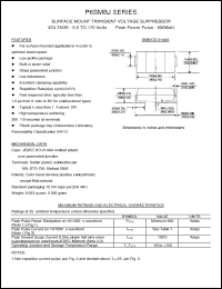 Click here to download P6SMBJ160CA Datasheet