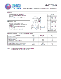 Click here to download MMDT3904 Datasheet