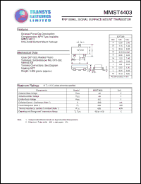 Click here to download MMST4403 Datasheet