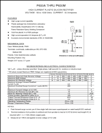 Click here to download P600A Datasheet