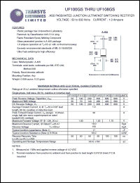 Click here to download UF108GS Datasheet