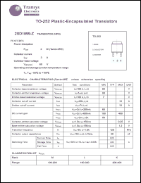 Click here to download 2SD1899-Z Datasheet