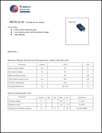 Click here to download RB751G-40 Datasheet