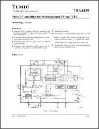 Click here to download TDA4439 Datasheet