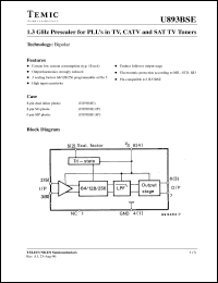 Click here to download U893BSE-FP Datasheet