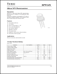 Click here to download BPW14 Datasheet