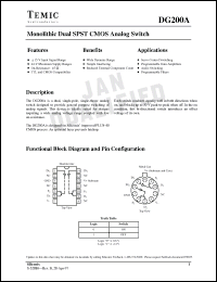 Click here to download DG200ABK Datasheet