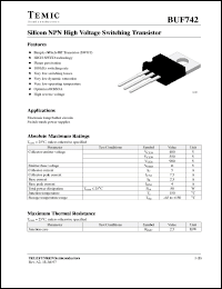 Click here to download BUF742 Datasheet