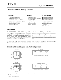 Click here to download DG418 Datasheet