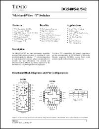 Click here to download DG541DY Datasheet