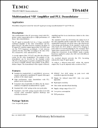 Click here to download TDA4454 Datasheet