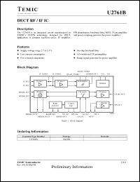 Click here to download U2761B Datasheet