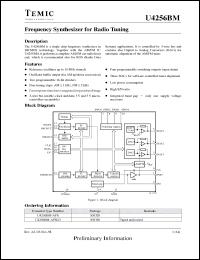 Click here to download U4256BM Datasheet