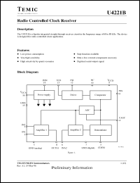 Click here to download U4221B Datasheet