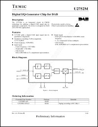 Click here to download U2752M-AFLG3 Datasheet
