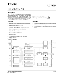 Click here to download U2782B Datasheet