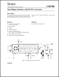 Click here to download U4078B Datasheet