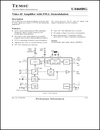 Click here to download U4460BG Datasheet