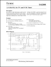 Click here to download U6220B Datasheet