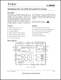 Click here to download U2896B-MFCG3 Datasheet