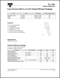 Click here to download TLLG5401 Datasheet