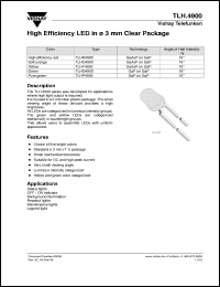 Click here to download TLHR4900 Datasheet