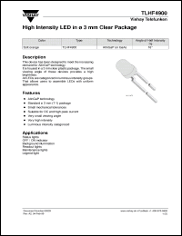 Click here to download TLHF4900 Datasheet