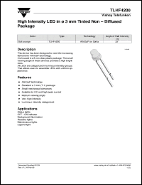 Click here to download TLHF4200 Datasheet