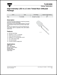 Click here to download TLHK4200 Datasheet