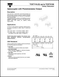 Click here to download TCET1100 Datasheet