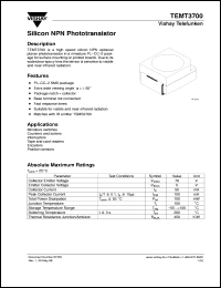 Click here to download TEMT3700 Datasheet