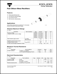 Click here to download BYW72 Datasheet