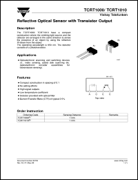 Click here to download TCRT1010 Datasheet