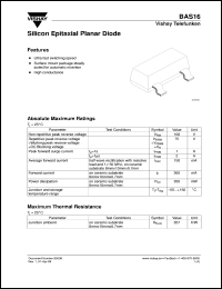 Click here to download BAS16 Datasheet