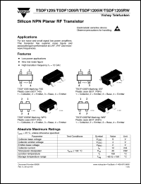 Click here to download TSDF1205R Datasheet