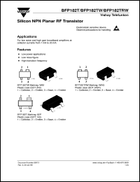 Click here to download BFP182TRW Datasheet