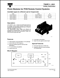 Click here to download TSOP1138UU1 Datasheet