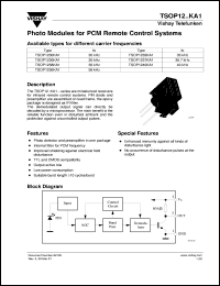 Click here to download TSOP1256KA1 Datasheet