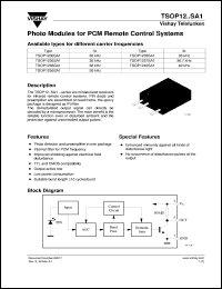 Click here to download TSOP1237SA1 Datasheet