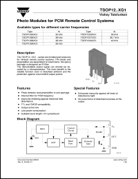 Click here to download TSOP1233XG1 Datasheet