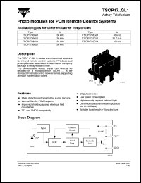 Click here to download TSOP1737GL1 Datasheet