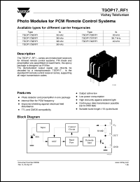 Click here to download TSOP1733RF1 Datasheet