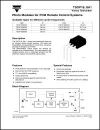 Click here to download TSOP1838SA1 Datasheet